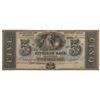 Image 1 : 1800s $5 The Citizens Bank of Louisiana Obsolete Bank Note