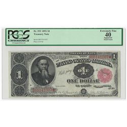 1891 $1 Treasury Coin Note Legal Tender PCGS Graded XF40 Apparent