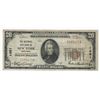 Image 1 : 1929 $20 New York New York National Currency Note