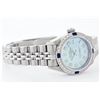 Image 2 : Womens Rolex Stainless Steel Diamond and Sapphire Datejust Wristwatch