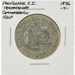 1936-S Providence Rhode Island Tercentenary Commeorative Half Dollar Coin