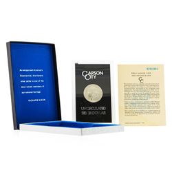 1882-CC $1 Morgan Silver Dollar GSA w/COA