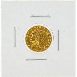 1926 $2 1/2 Indian Head Gold Coin AU