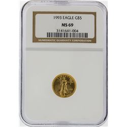 1993 $5 American Gold Eagle Coin NGC Graded MS69