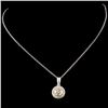 Image 2 : 14K TT Gold 0.65ctw Diamond Pendant