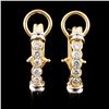 Image 1 : 14K TT Gold 0.74ctw Diamond Earrings