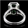 Image 3 : 18K White Gold 4.09ct Tsavorite & 1.11ct Diamond R