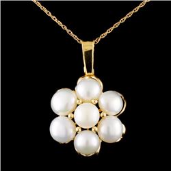 14K Gold Pearl Pendant