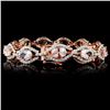 Image 2 : 14K Rose Gold 13.68ct Morganite & 3.53ctw Diamond