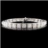 Image 1 : 14K Gold 7.78ctw Diamond Bracelet