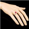 Image 3 : 14K Gold 2.02ct Ruby & 0.73ctw Diamond Ring