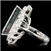 Image 3 : 14K Gold 19.87ct Tourmaline & 0.51ctw Diamond Ring