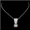 Image 2 : Platinum 1.64ctw Diamond Pendant