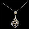 Image 2 : 18K Gold 2.16ctw Fancy Diamond Pendant