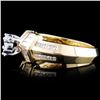 Image 3 : 14K Gold 1.10ctw Diamond Ring