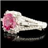 Image 2 : 18K Gold 1.94ct Spinel & 0.56ctw Diamond Ring