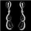Image 1 : 14K White Gold 1.07ctw Fancy Diamond Earrings
