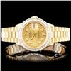 Image 1 : Rolex 18K YG DateJust 4.00ct Diamond Ladies Watch