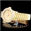 Image 2 : Rolex 18K YG DateJust 4.00ct Diamond Ladies Watch