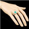 Image 3 : 18K Gold 1.97ct Emerald & 1.19ctw Diamond Ring