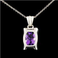 14K Gold 2.80ct Amethyst Pendant