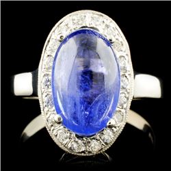 14K Gold 3.00ct Tanzanite & 0.70ctw Diamond Ring