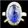 Image 1 : 14K Gold 3.00ct Tanzanite & 0.70ctw Diamond Ring