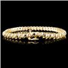 Image 2 : 14K Gold 1.52ctw Sapphire & 0.70ctw Diamond Bracel