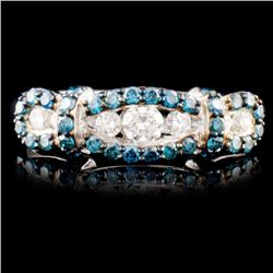 14K Gold 0.57ctw Fancy Color Diamond Ring