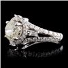 Image 2 : 18K White Gold 2.86ctw Diamond Ring