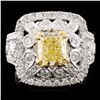 Image 1 : *GIA 18K Gold 2.74ctw Fancy Diamond Ring