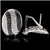 Image 2 : 18K White Gold 2.50ctw Fancy Color Diamond Earring