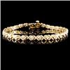 Image 1 : 14K Yellow Gold 1.00ct Diamond Bracelet