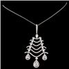 Image 2 : 18K Gold 2.76ctw Diamond Pendant