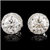 Image 1 : 14K Gold 1.13ctw Diamond Earrings