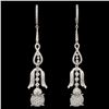 Image 1 : 14K Gold 1.67ctw Diamond Earrings
