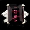 Image 1 : 14K Gold 7.92ct Tourmaline & 0.23ctw Diamond Ring