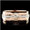 Image 1 : 14K Gold 0.83ctw Diamond Ring
