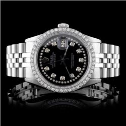 Rolex SS DateJust 1.50ct Diamond Men's Wristwatch