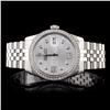 Image 1 : Rolex SS DateJust 1.50ct Diamond Men's Wristwatch