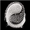 Image 1 : 14K White Gold 4.22ctw Fancy Diamond Ring