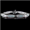 Image 1 : 14K White Gold 3.82ctw Fancy Color Diamond Bracele