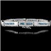 Image 2 : 14K White Gold 3.82ctw Fancy Color Diamond Bracele