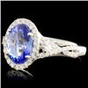 Image 2 : 18K Gold 2.04ct Tanzanite & 0.45ctw Diamond Ring