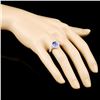 Image 3 : 18K Gold 2.04ct Tanzanite & 0.45ctw Diamond Ring