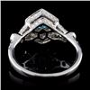 Image 3 : 18K White Gold 1.61ctw Fancy Color Diamond Ring