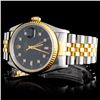 Image 2 : Rolex YG/SS DateJust Men's Diamond Wristwatch