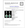 Image 3 : 18K Gold 5.74ctw Emerald & 4.31ctw Diamond Earring