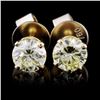 Image 1 : 14K Yellow Gold 1.02ct Diamond Earrings