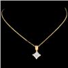 Image 2 : 18K Gold 0.50ctw Diamond Pendant